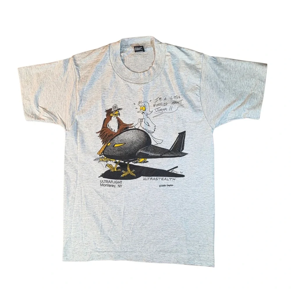 1993 Ultraflight Monterey NY Ultrastealth Eagle Graphic Tee YL 14-16 FOTL Best